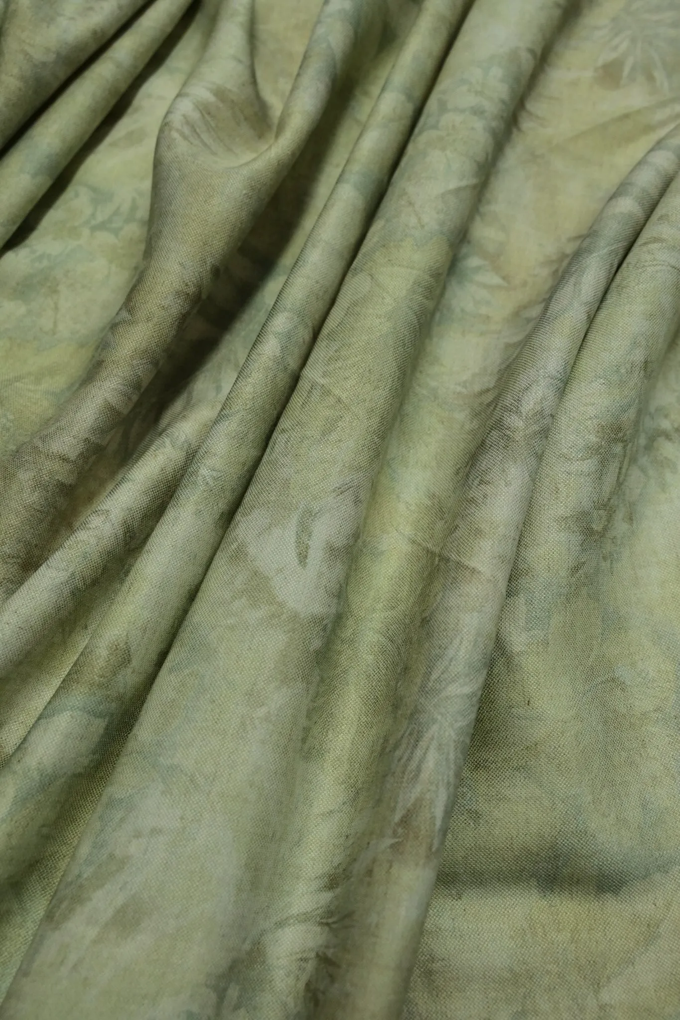 Tropical Flora Waffle Weave Canvas - Eucalyptus