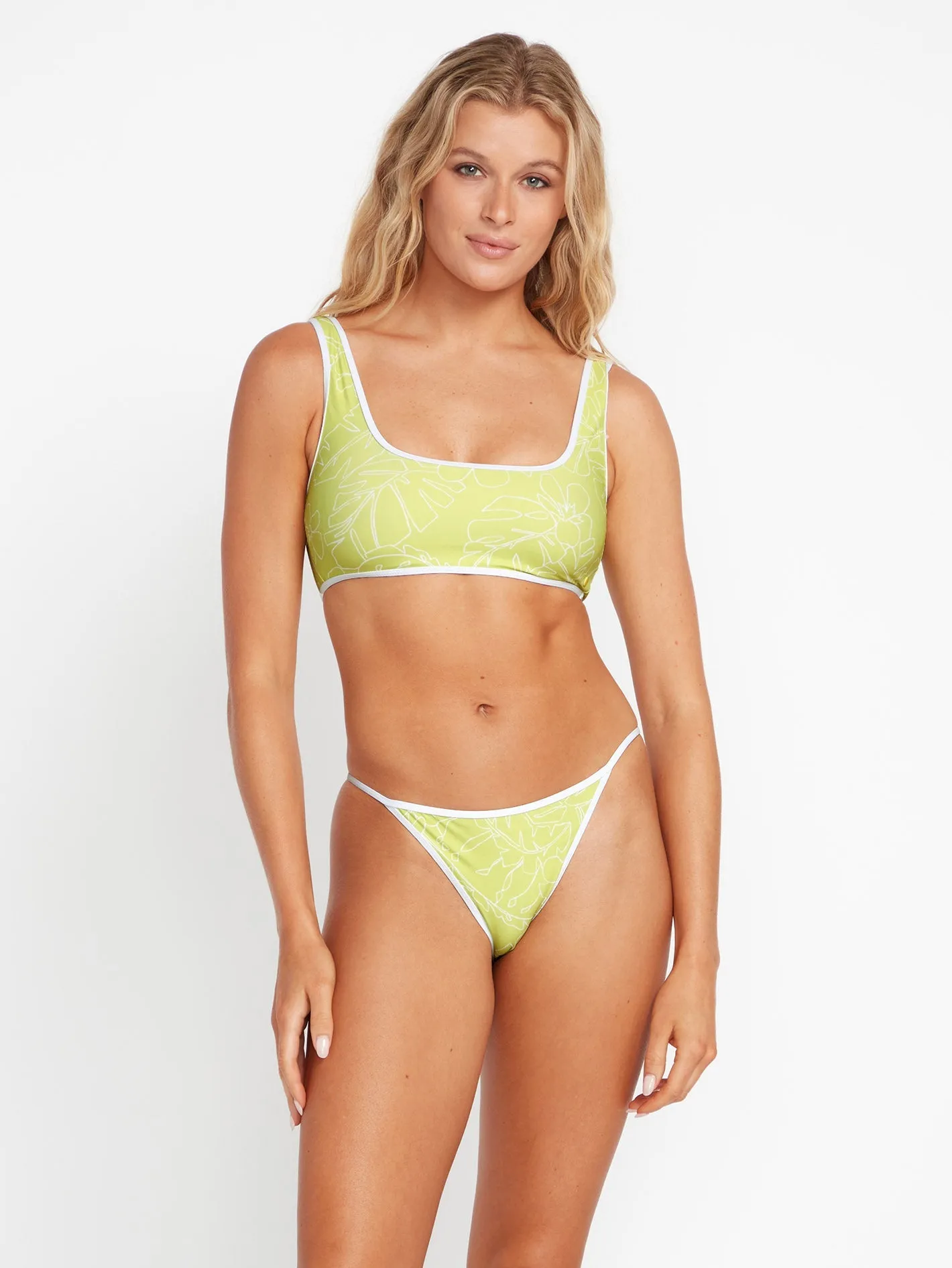 Tropicoco Reversible Skimpy Bikini Bottom (Reversible) - CITRON