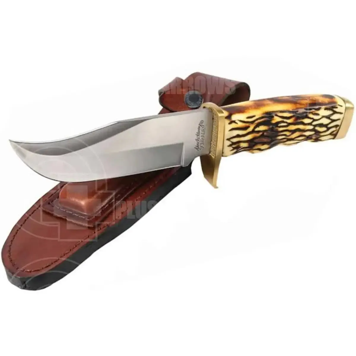 Uncle Henry Pro Hunter Fixed Blade Knife With Leather Sheath 171UH