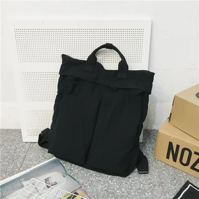 Unisex Canvas Backpack High Capacity Travel Bag