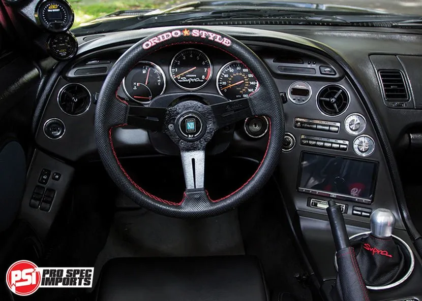 USA Supra Interior - Brushed Stainless Billet HVAC Mega 8pc Combo