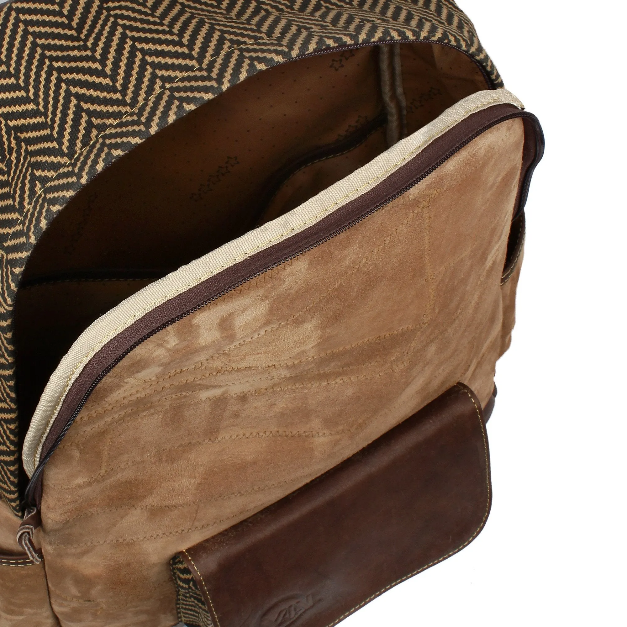 Vann & Co Upcycled Hand Patched Leather Supreme Backpack