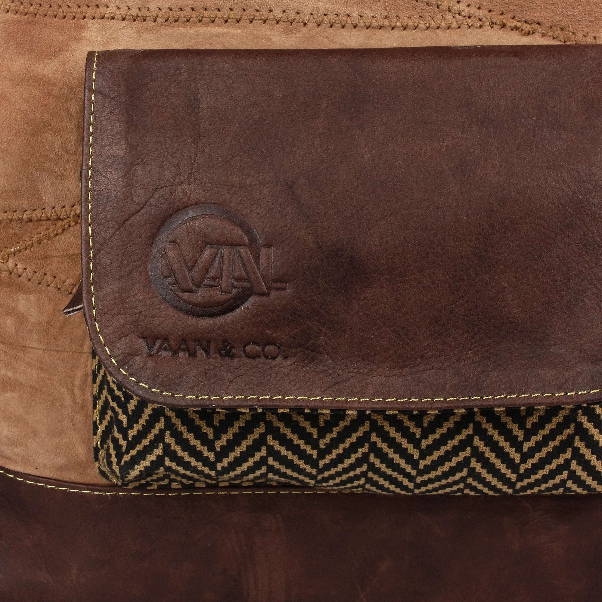 Vann & Co Upcycled Hand Patched Leather Supreme Backpack