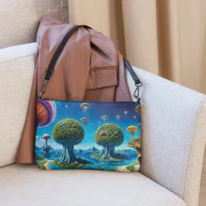 Versatile Crossbody Bag Cosmic Tree Isle
