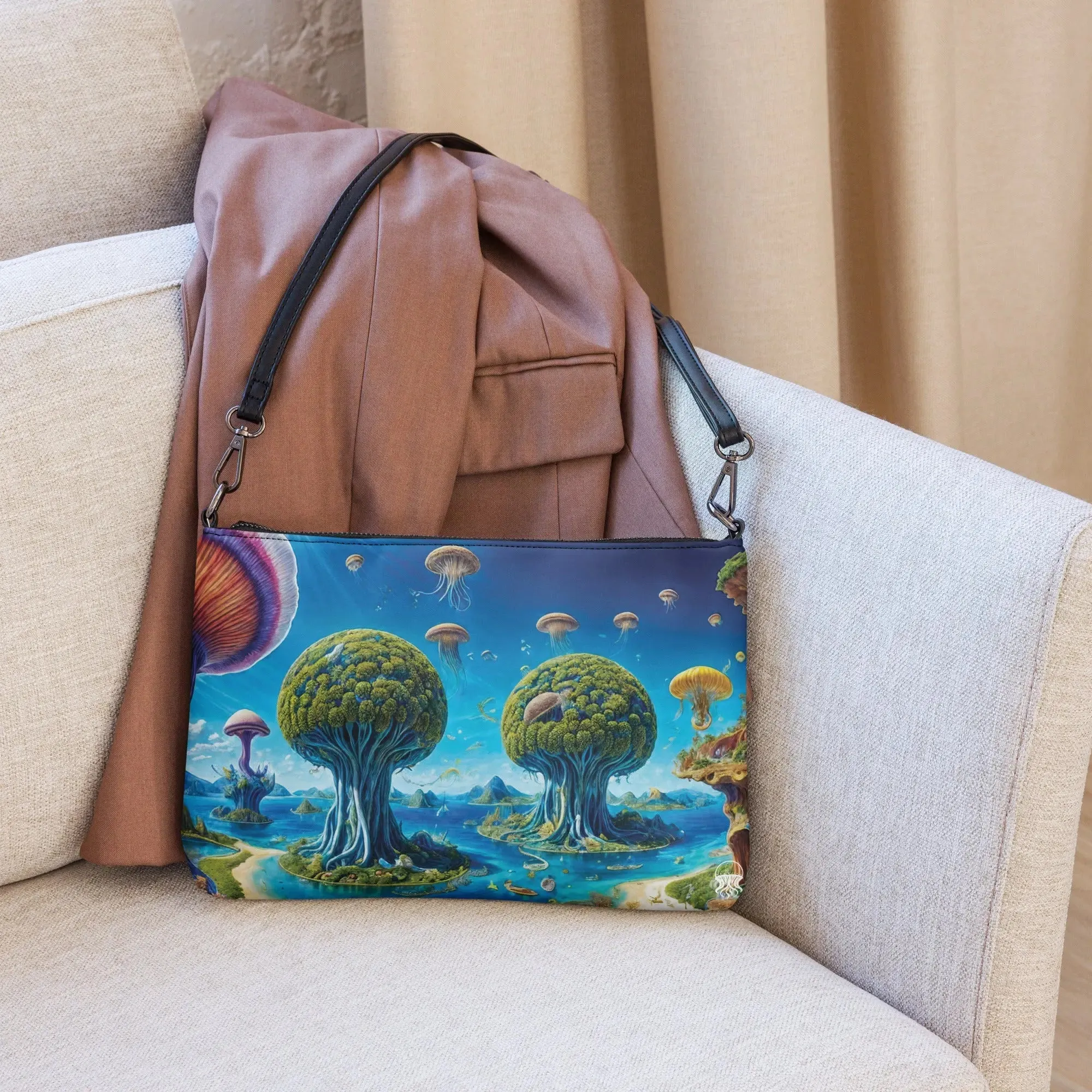 Versatile Crossbody Bag Cosmic Tree Isle