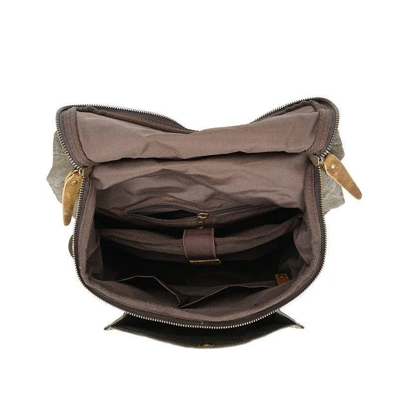 Vintage Canvas Backpacks Laptop for Mens