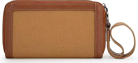 WG142-W006 Wrangler Logo Wallet/Wristlet -Brown