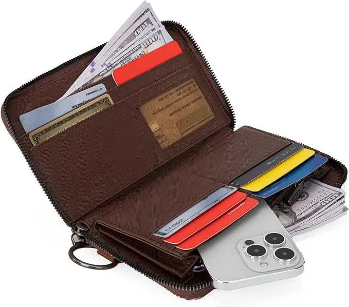WG2202-W006 Wrangler Southwestern Art Print Wallet Coffee