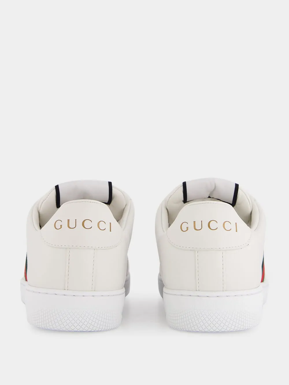 White Leather Screener Sneaker
