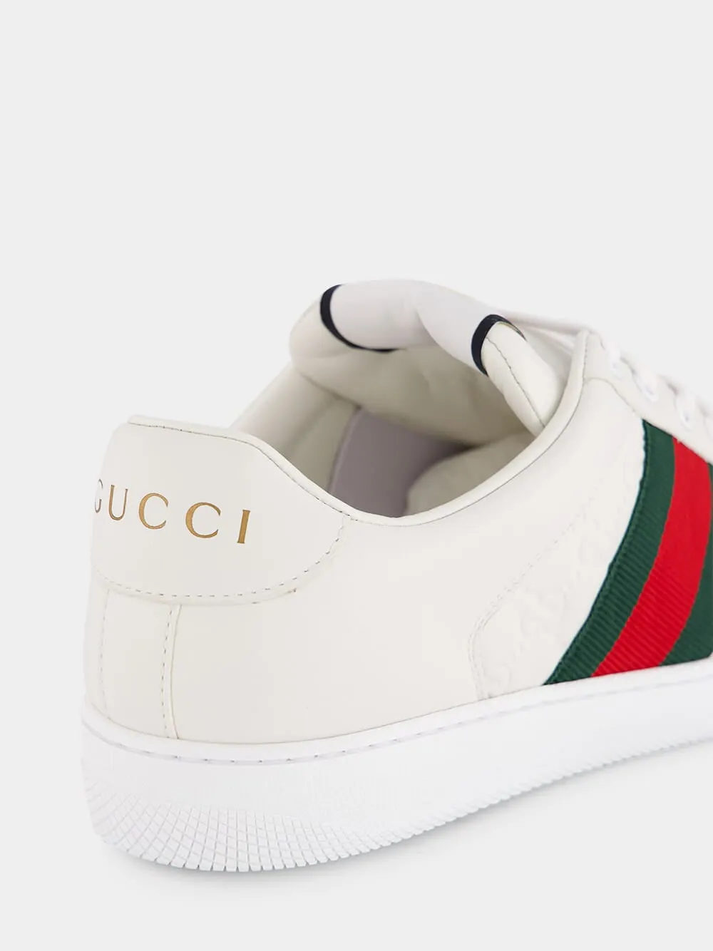 White Leather Screener Sneaker