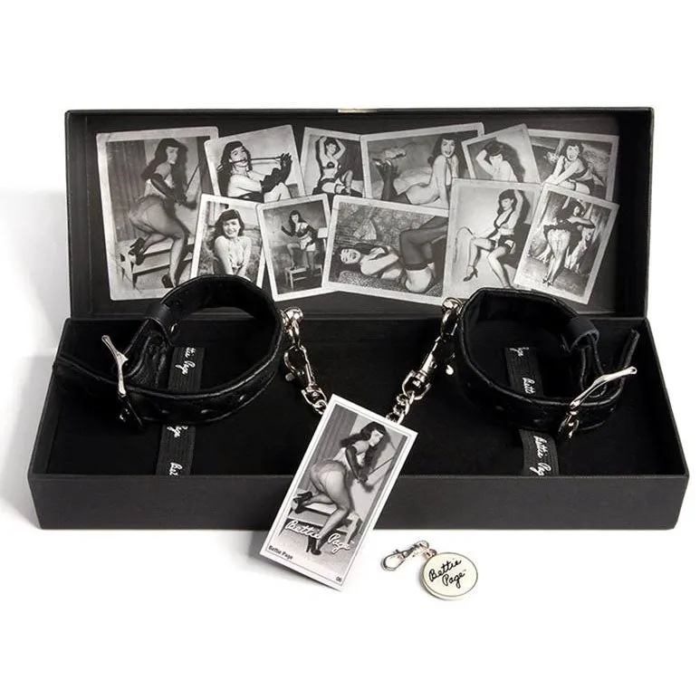Wild and Willing Black Wrist Cuffs from Bettie Page.