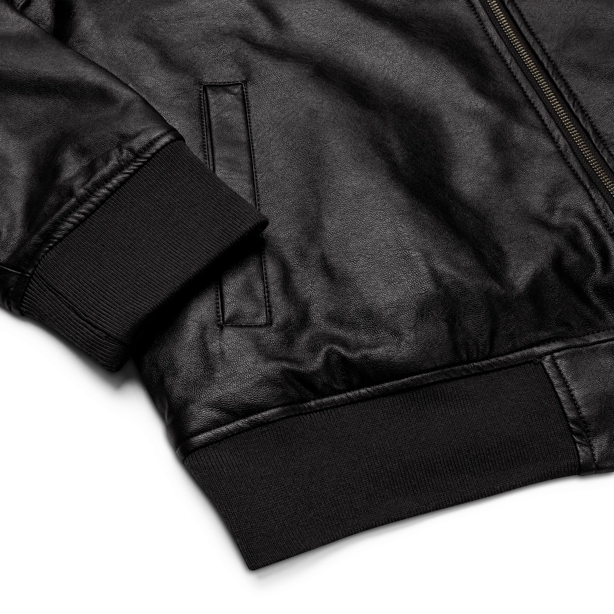 Wild Child Leather Bomber Jacket