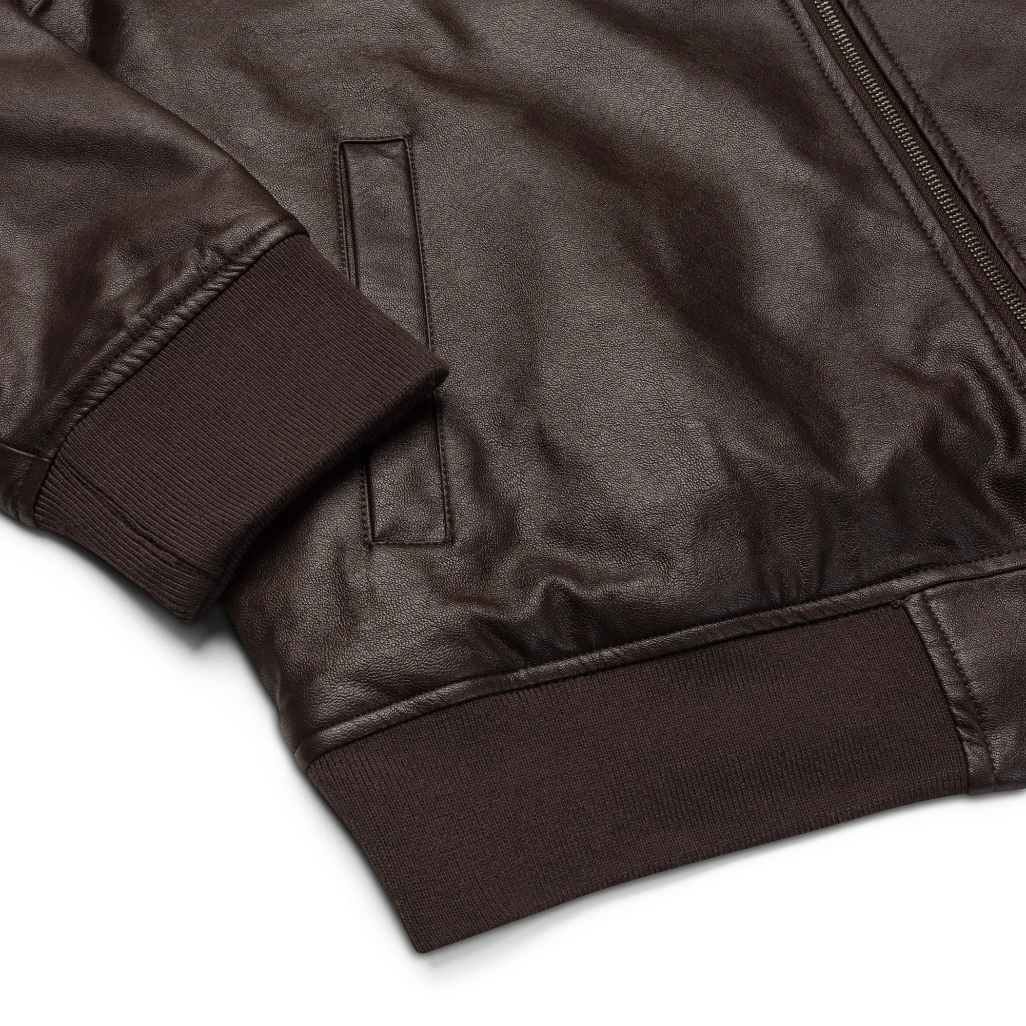 Wild Child Leather Bomber Jacket