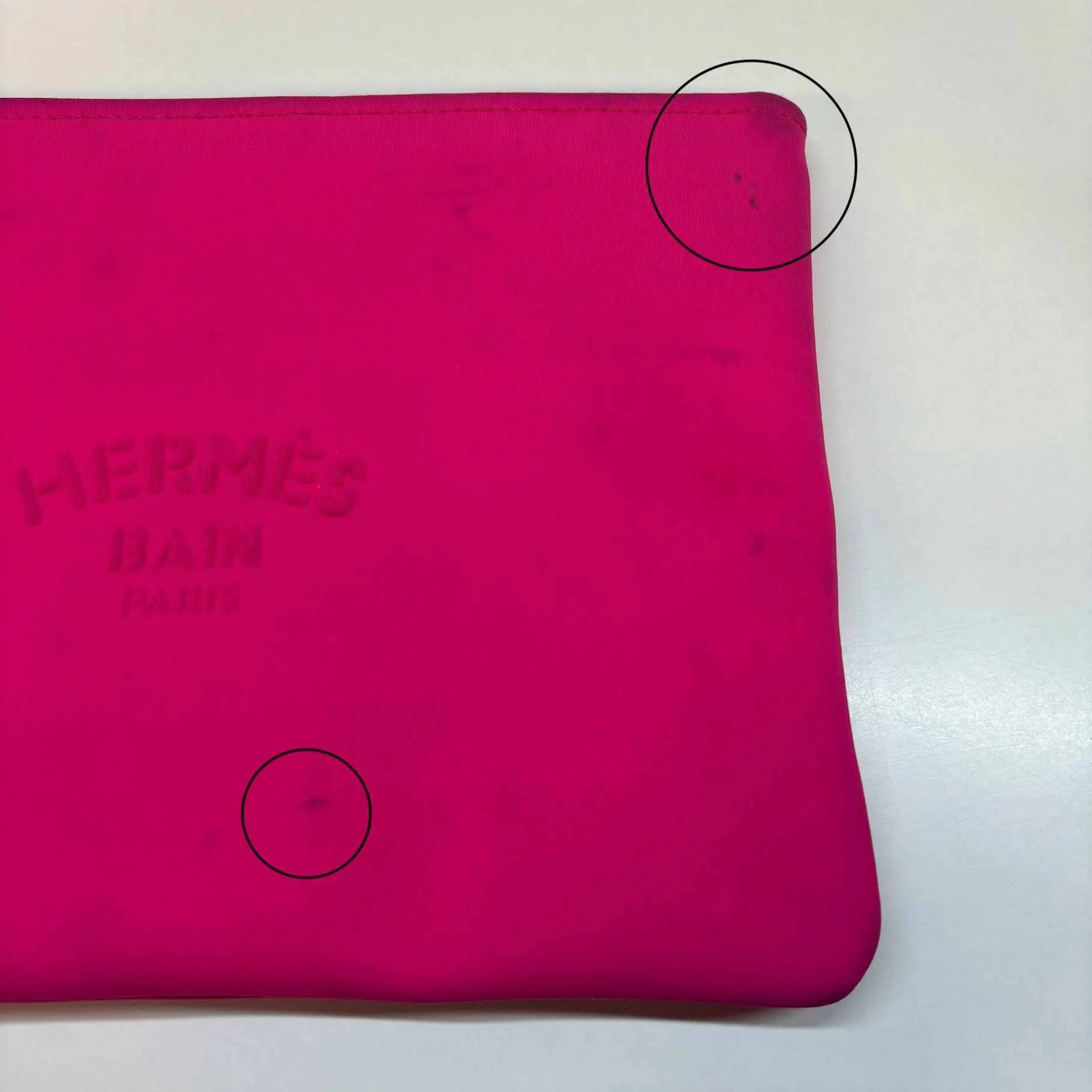 Women's Embossed Logo Pouch Pink
