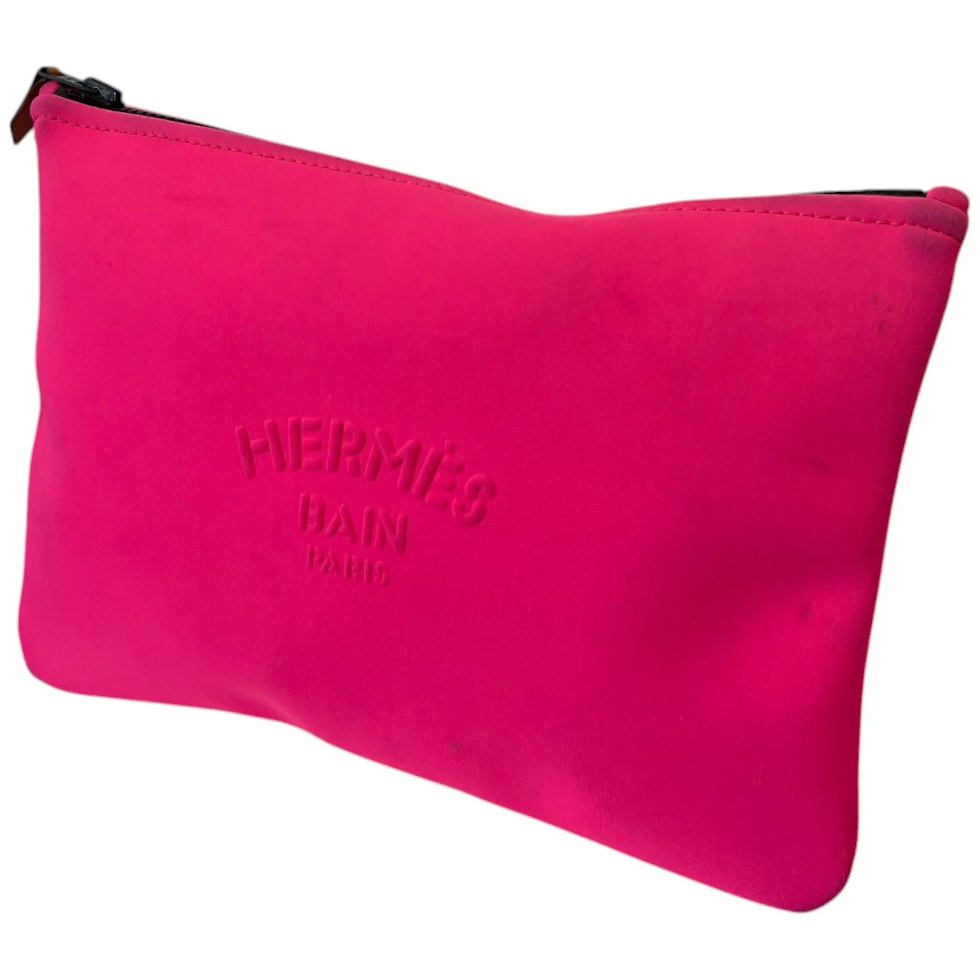 Women's Embossed Logo Pouch Pink
