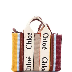 Woody Convertible Tote Canvas with Leather Small