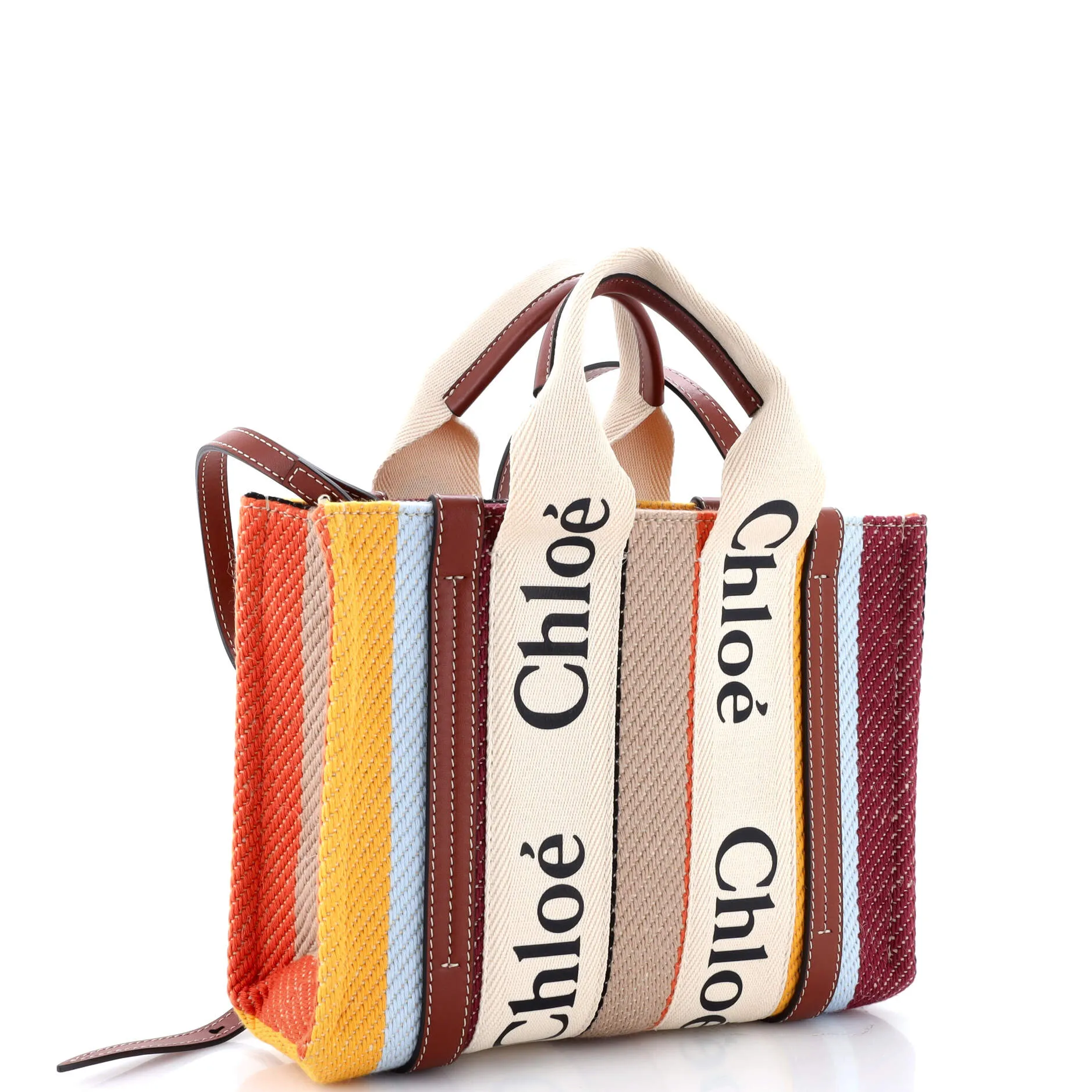 Woody Convertible Tote Canvas with Leather Small