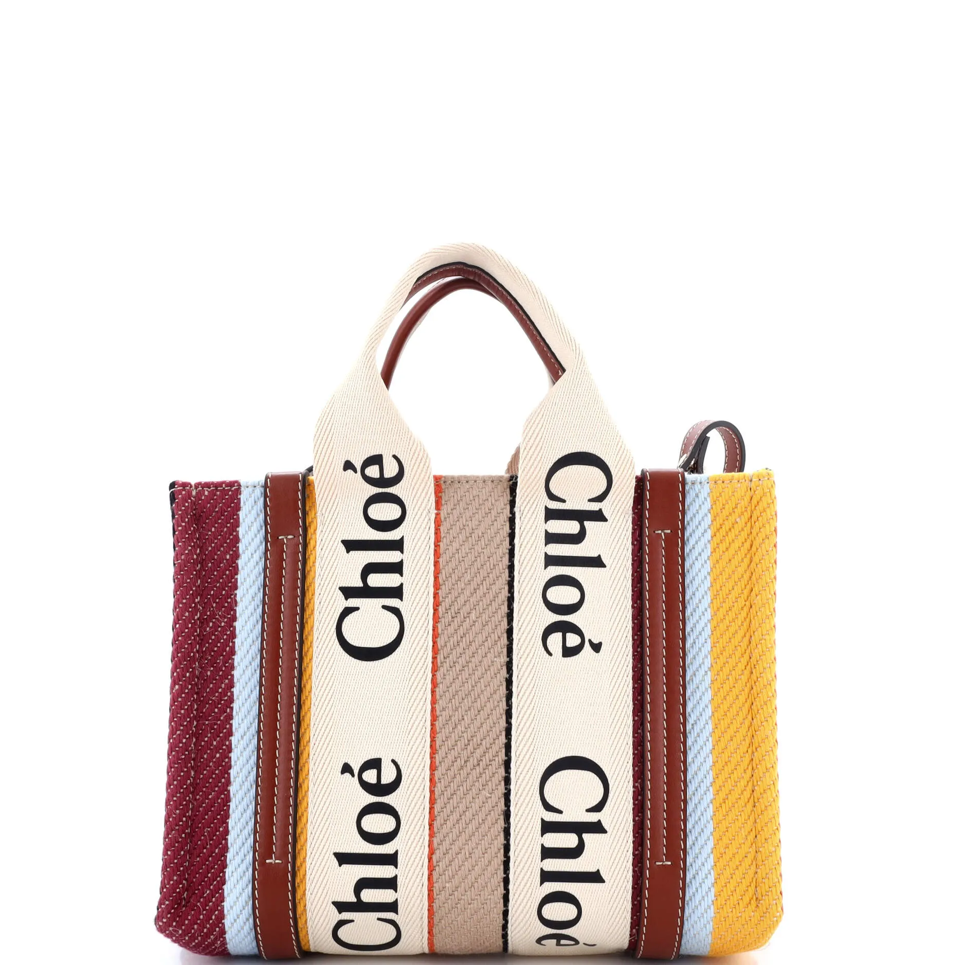 Woody Convertible Tote Canvas with Leather Small