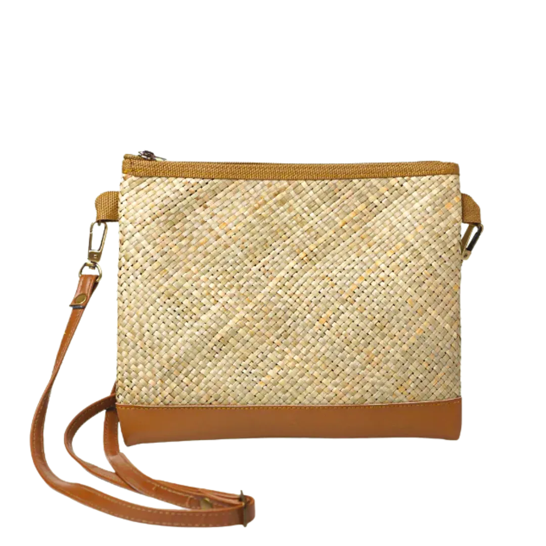 Woven Maya Tikog Grass Sling Bag