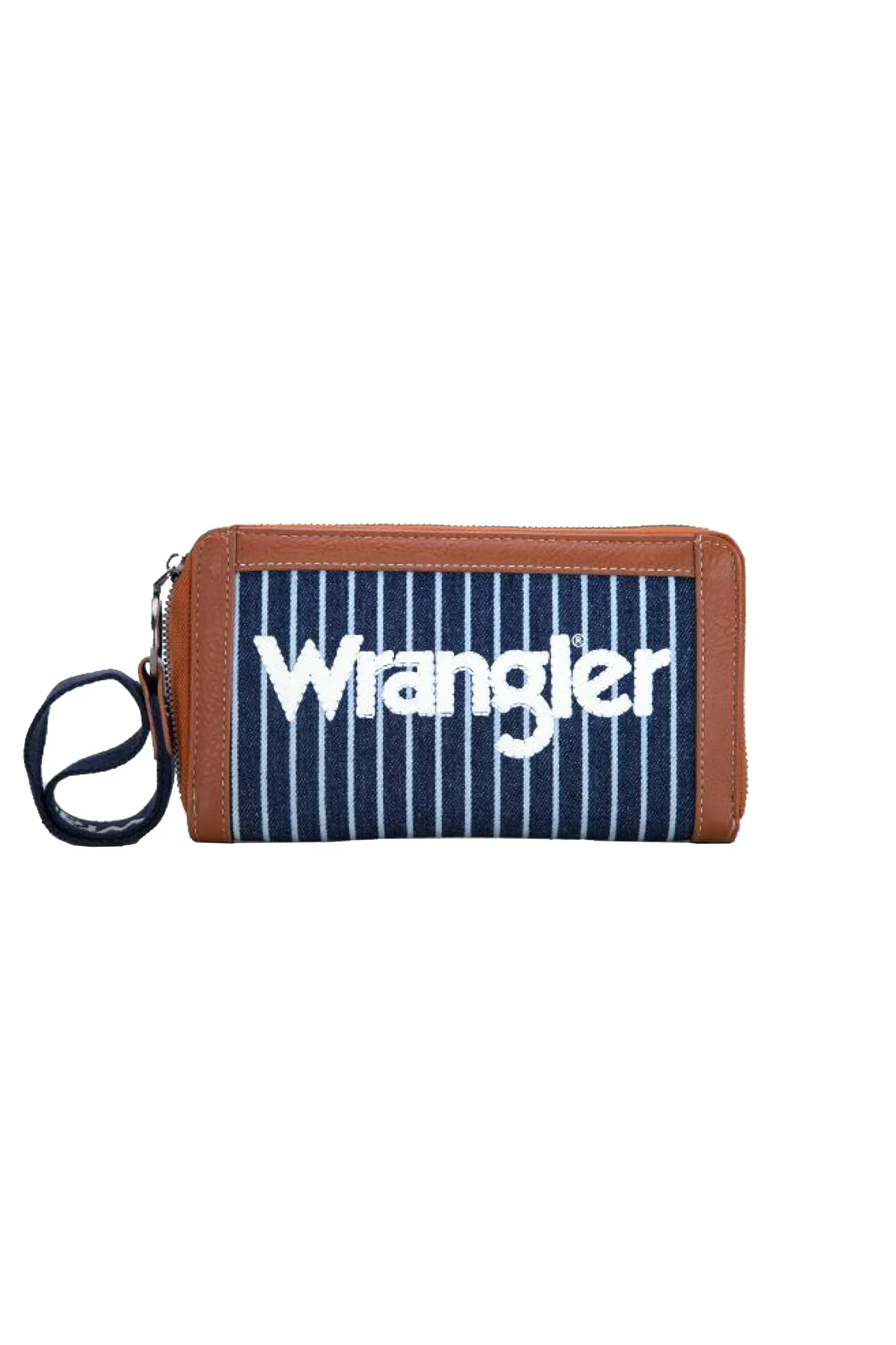 X5W2986WLT Wrangler Canvas Iconic Logo Wallet Navy/ White