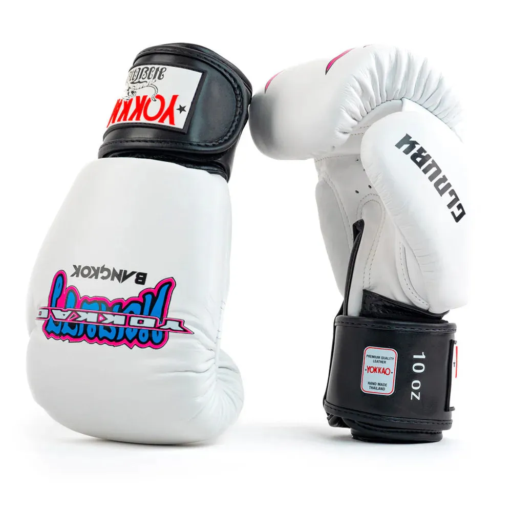 Yokkao Boxing Gloves - East Club White