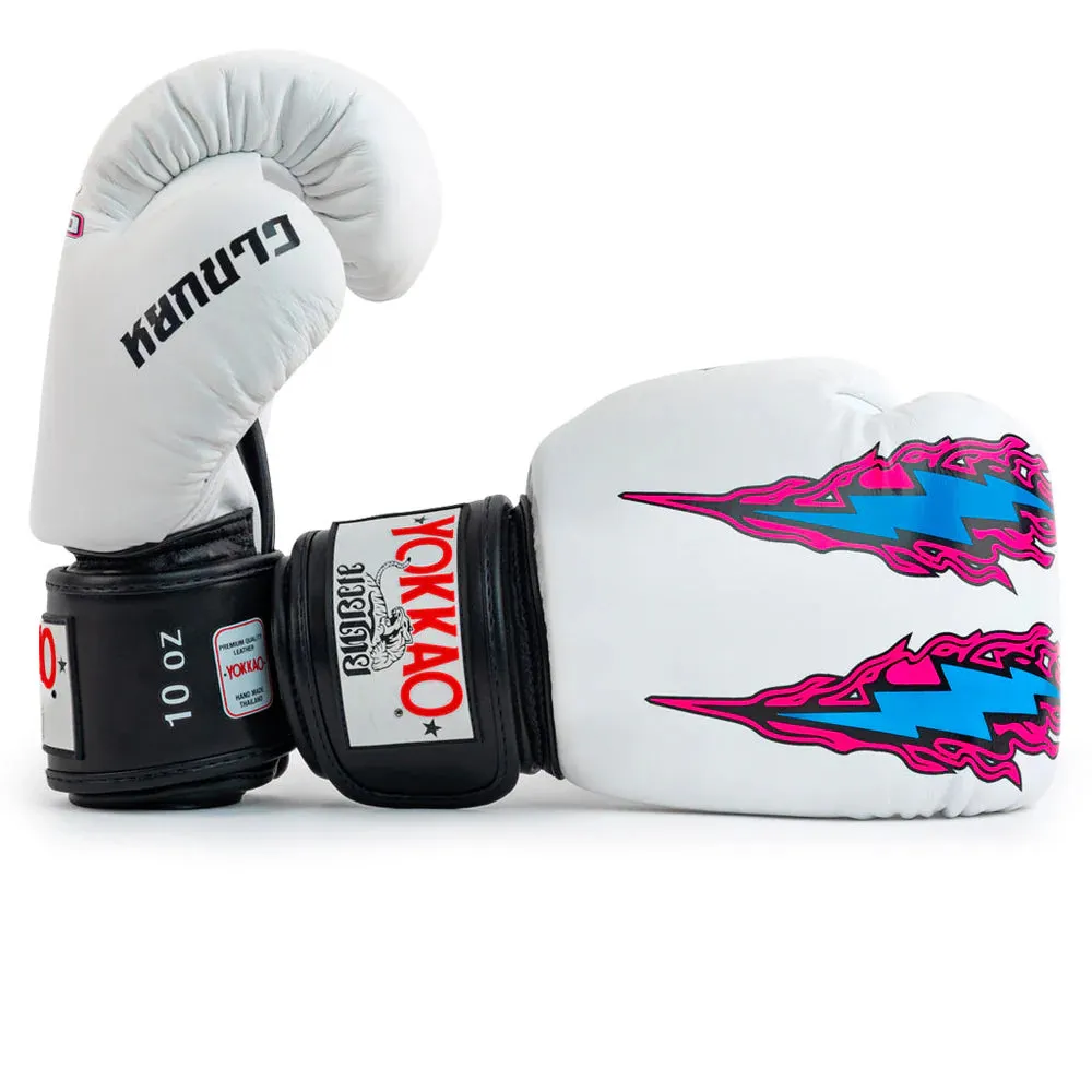 Yokkao Boxing Gloves - East Club White